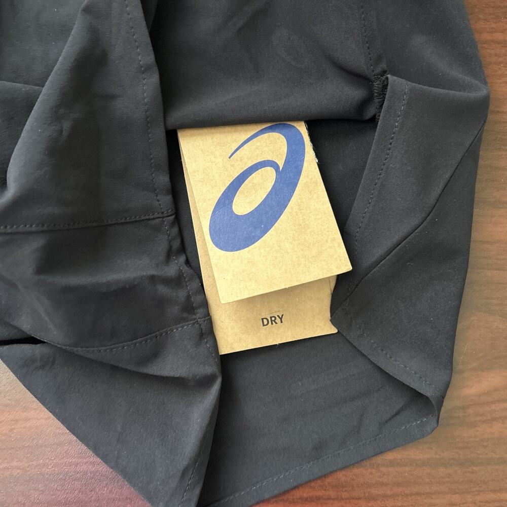 Asics Shorts Black Road 5.5 Inch Running Shorts Womens Size Small New NWT Dry - Picture 2 of 5